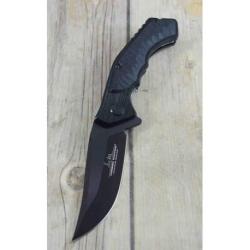 Couteau Hibben Whirlwind Black Lame Acier 7Cr17 Manche G10/6061 IKBS Linerlock Clip GH5114