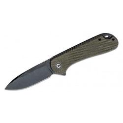 Couteau CIVIVI Elementum Green Lame Acier D2 Manche Micarta Linerlock Clip CIVC907Z