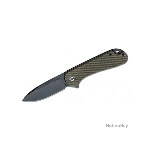 Couteau CIVIVI Elementum Green Lame Acier D2 Manche Micarta Linerlock Clip CIVC907Z