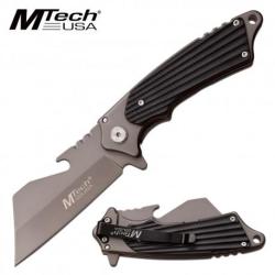 MTA1186GY Couteau MTech Butcher A/O Lame Acier 3Cr13 Manche G10 Linerlock Clip