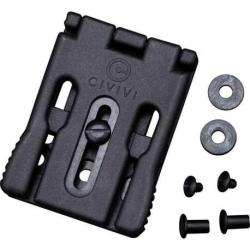 CIVCA04A Lot de 3 CIVIVI Tek-Lok CA-04A Bob Terzuola T-Clip (Clip de ceinture compatible Tek-Lok)