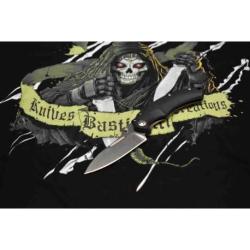 BASBBR2IKBS Bastinelli Creations BBR2 Folder D2 Blade G10/Titanium Handle IKBS