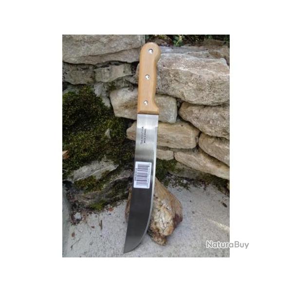 Lot de 3 Machette 12 inch Acier Carbone 1055 Manche Bois Made Brazil Machette TRAMONTINA TT20012