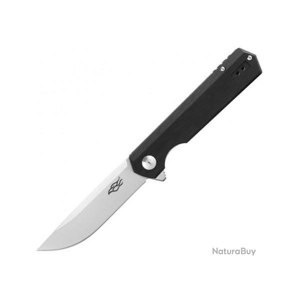 GAFH11BK Couteau Ganzo Firebird Linerlock Black Lame Acier 440C Manche Black G10 Clip