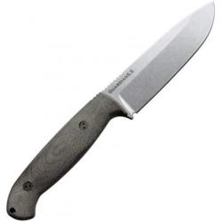 BRAD55S102 Couteau Bradford Knives Guardian 5.5 3D OD Green Micarta Lame Acier N690 Etui CUir USA