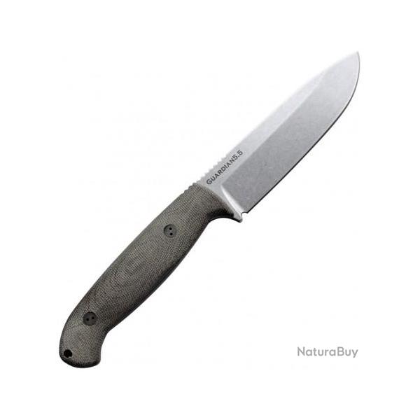 BRAD55S102 Couteau Bradford Knives Guardian 5.5 3D OD Green Micarta Lame Acier N690 Etui CUir USA
