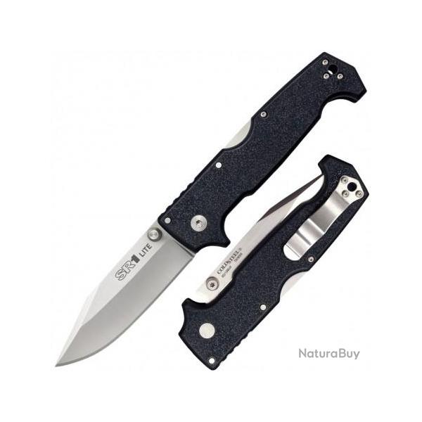 Couteau Cold Steel SR1 Lite Clip Point Lame Acier 8Cr13MoV Manche Griv-Ex Lockback Clip CS62K1