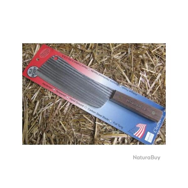 Couperet Old Hickory 7" Cleaver Lame Acier Carbone 1095 Manche Bois Made In USA OH7060