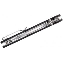 Couteau CJRB Cutlery Centros Black Lame Acier D2 Manche G10 Linerlock Clip J1905BKF