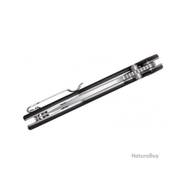 Couteau CJRB Cutlery Centros Black Lame Acier D2 Manche G10 Linerlock Clip J1905BKF