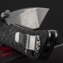 Couteau Southern Grind Spider Monkey Tanto Acier S35VN Manche Fibre de Carbone Linerlock SG20816