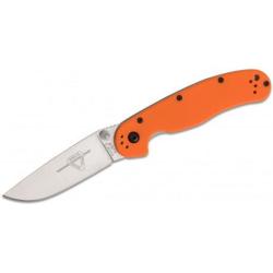 ON8870OR Ontario RAT Model 1-A A/O AUS-8 Blade Orange G10 Handles Linerlock Clip