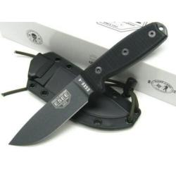 ES4PTGB Couteau ESEE Model 4 Black Acier 1095 Etui Nylon Rigide USA