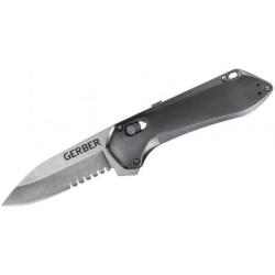 Couteau Gerber Highbrow Compact A/O Lame Acier 7Cr17MoV Serr Manche Alu Pivot Lock Clip G1519