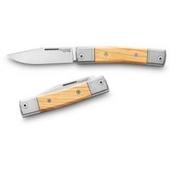 Couteau LionSteel bestMAN BM1 Lame Acier M390 Manche Bois D'olivier Made In Italy LSTBM1UL