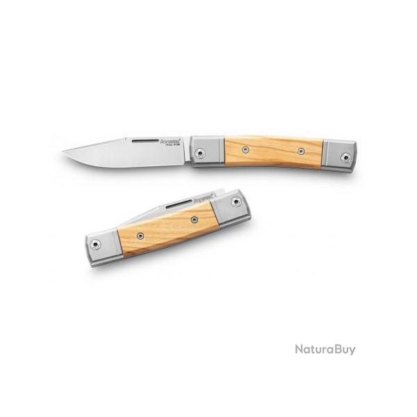 Couteau LionSteel bestMAN BM1 Lame Acier M390 Manche Bois D'olivier Made In Italy LSTBM1UL
