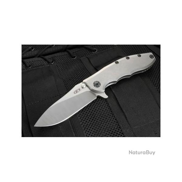 Couteau Zero Tolerance Hinderer Slicer Lame Acier CPM 20CV Manche Titane Framelock Made USA ZT0562TI