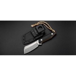 Couteau Artisan Osprey Lame Acier D2 Manche Black/Orange G-10 Etui Kydex ATZ1803BBOE