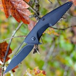 Couteau Brous Blades Division Import Lame Acier D2 Acid Manche Zytel Linerlock Clip BRBM005A
