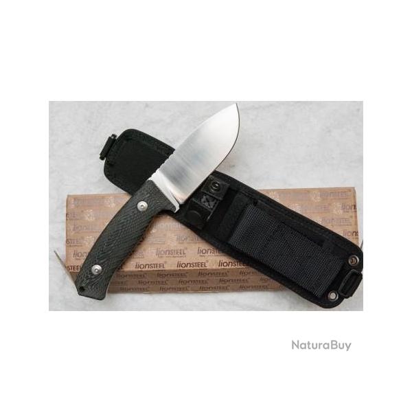 Couteau LionSteel M3 Lame Acier Niolox Manche Micarta Etui Nylon Made Italy LSTM3MI