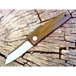 Couteau Ohta FK5 Folder Rose Wood Lame Acier D2 Manche Bois Made Japan OFK5RW