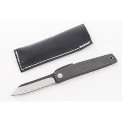 Couteau Ohta Knives FK7 Folder Carbon Fiber Lame Acier D2 Manche Fibre de Carbone Made Japan OFK7CF