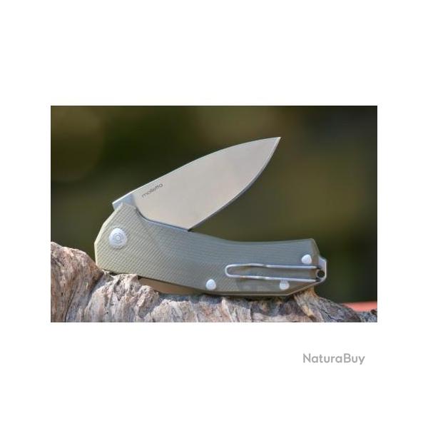 Couteau Lionsteel Kur Lame Acier Sleipner Manche Green G-10 Linerlock Made In Italy LSTKURGR