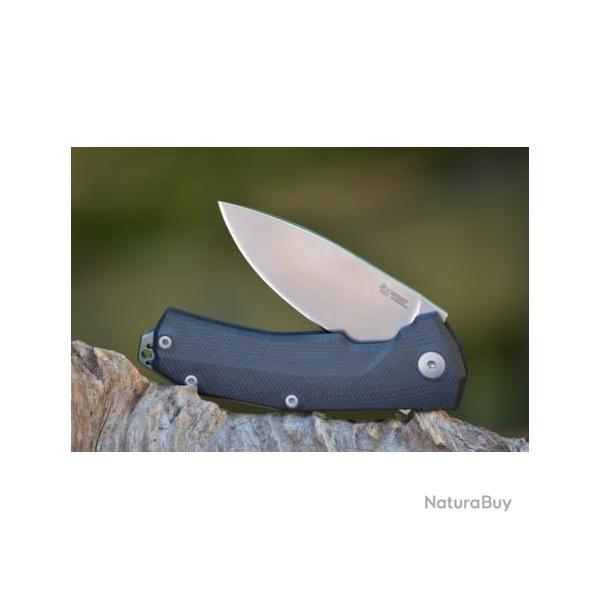 Couteau Lionsteel Kur Lame Acier Sleipner Manche G-10 Linerlock Made In Italy LSTKURBK