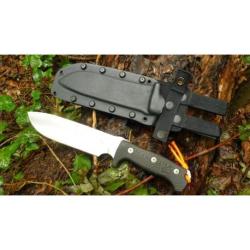 Couteau Lion Steel M7 MS Satin Lame Acier Sleipner Manche Micarta Etui Kydex Made In Italy LSTM7MS