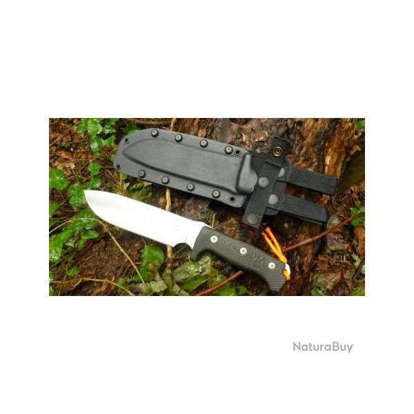 Couteau Lion Steel M7 MS Satin Lame Acier Sleipner Manche Micarta Etui Kydex Made In Italy LSTM7MS
