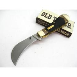 Couteau Serpette Schrade Old Timer Hawkbill Pruner Acier Carbone/Inox Manche Delrin SCH216OT