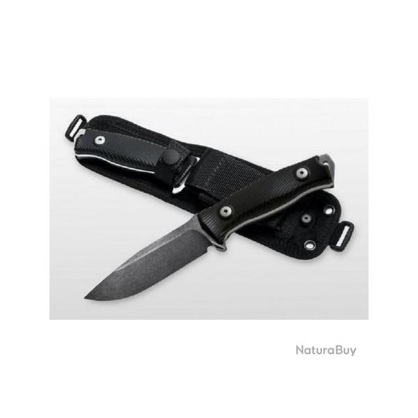 Couteau Bowie Lion Steel M5 Fixed Blade G10 Acier Sleipner Manche G-10 Etui Cordura Made LSTM5BG10