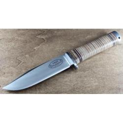 Couteau Fallkniven Frej Northern Lame Acier VG-10 Manche Cuir Made In Japan FKNL4L FNNL4