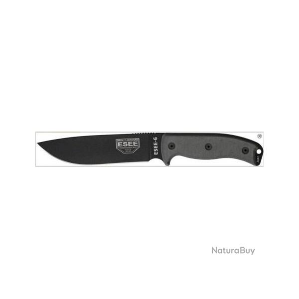 ES6POD Couteau Esee Model 6 Lame Acier Carbone 1095 Manche Micarta Etui Od Green Molded Made USA
