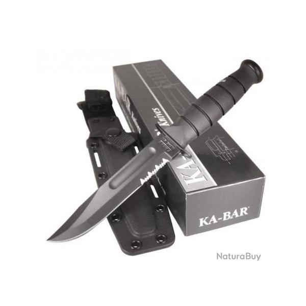 Couteau de combat KA-BAR USA Fighting Knife Lame Acier Carbone 1095 Etui Kydex Made In USA KA1214