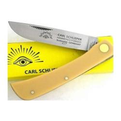 Canif Couteau German Eye Premium Germany Solingen Sodbuster Yellow Acier Carbone GE99JRY