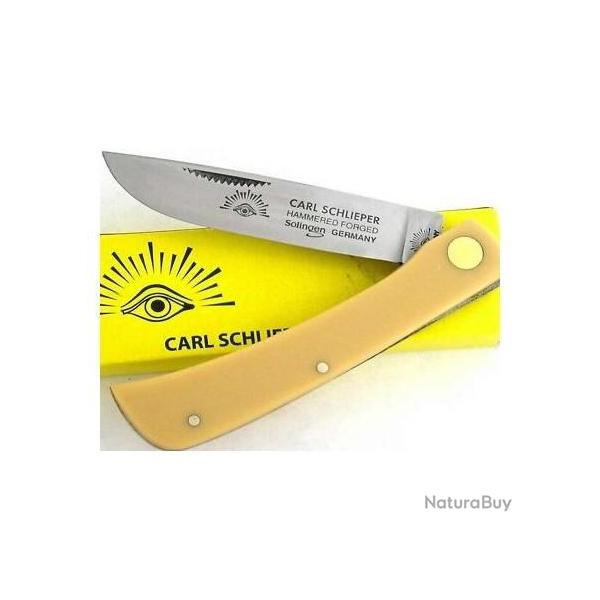 Canif Couteau German Eye Premium Germany Solingen Sodbuster Yellow Acier Carbone GE99JRY
