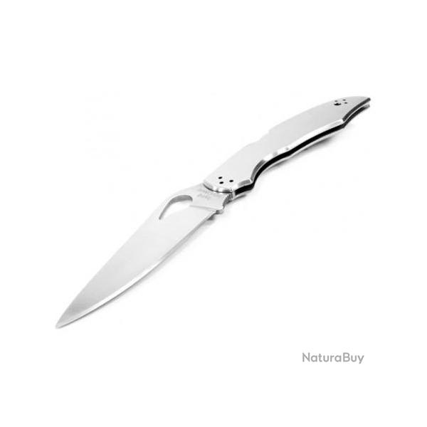 Couteau SPYDERCO BYRD CARA CARA 2 Stainless Plain Acier 8Cr13Mov BY03P2