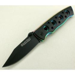 Couteau Smith&Wesson Extreme OPS Knife Acier Inox Manche Rainbow SW113