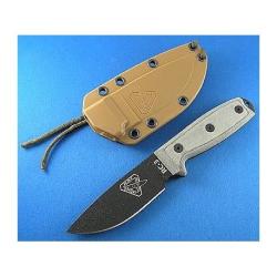 Couteau de Survie ESEE Model 3 Standard Edge RC3 Carbone 1095 Manche Micarta ESEE Made In USA RC3PM