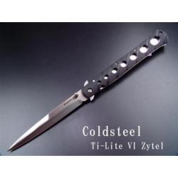 Cold Steel Ti-Lite VI Zytel Lame Acier AUS-8 - Couteau COLD STEEL CS26SXP