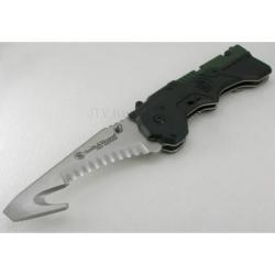 Couteau Smith&Wesson Rescue 3rd Generation Ouverture Assist&eacute;e Acier Inox Serrated SW911N