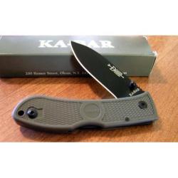Couteau Ka-Bar Dozier Folding Hunter Lame acier AUS8 Manche Zytel Couteaux Kabar KA4062FG