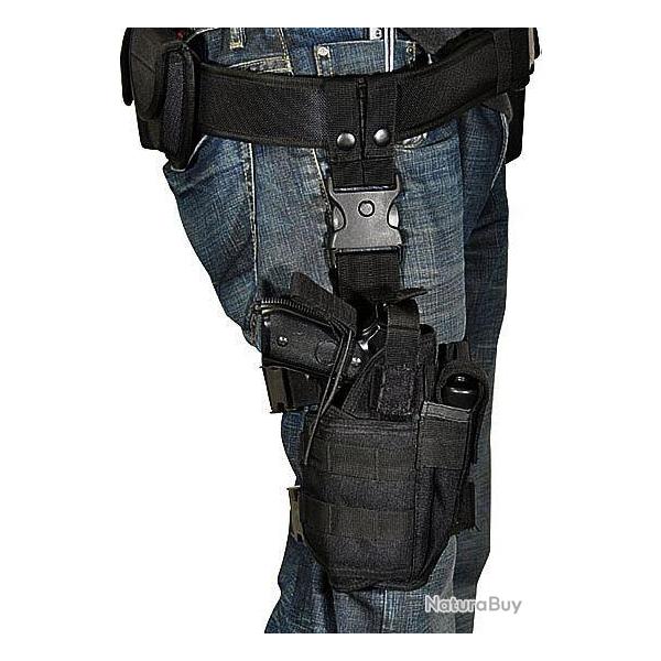 Holster SWISS ARMS de cuisse droit universel Noir