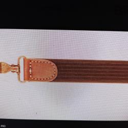 Country sellerie bretelle elastiss luxe marron