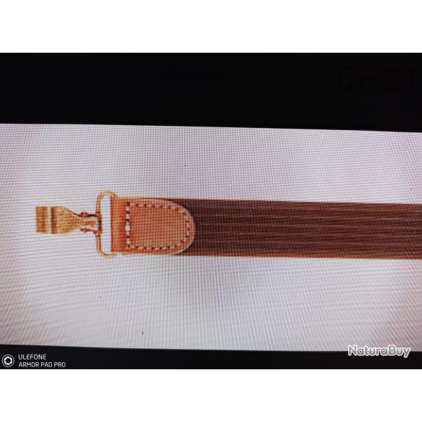 Country sellerie bretelle elastiss luxe marron