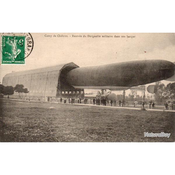 Carte postale ancienne Camp de Ch�lons Dirigeable militaire -N�8920