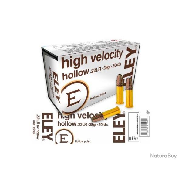 cartouches Eley High Velocity calibre 22lr
