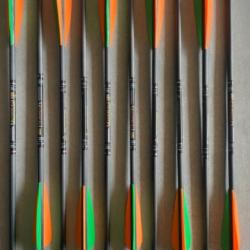 Lot de 10 traits 18 pouces en carbone hybride pour arbal&egrave;te