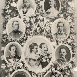 Carte postale ancienne Famille Imp&eacute;riale d'Allemagne 1906 -N&deg;8925